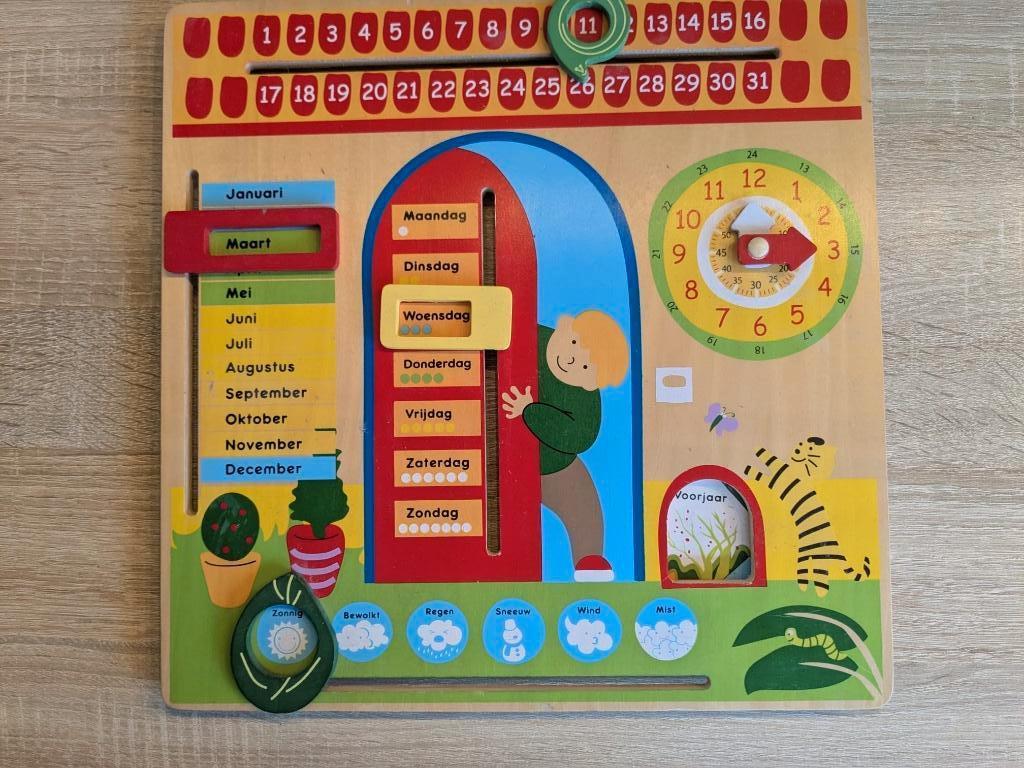 Houten kalender, Ophalen of Verzenden, Zo goed als nieuw, Ontdekken