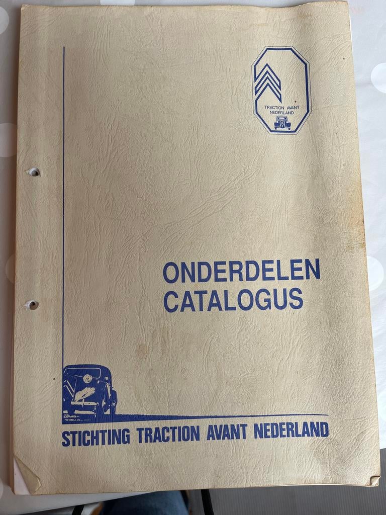 Onderdelen Catalogus Traction Avant Nederland, Ophalen of Verzenden, Gelezen, Citroën