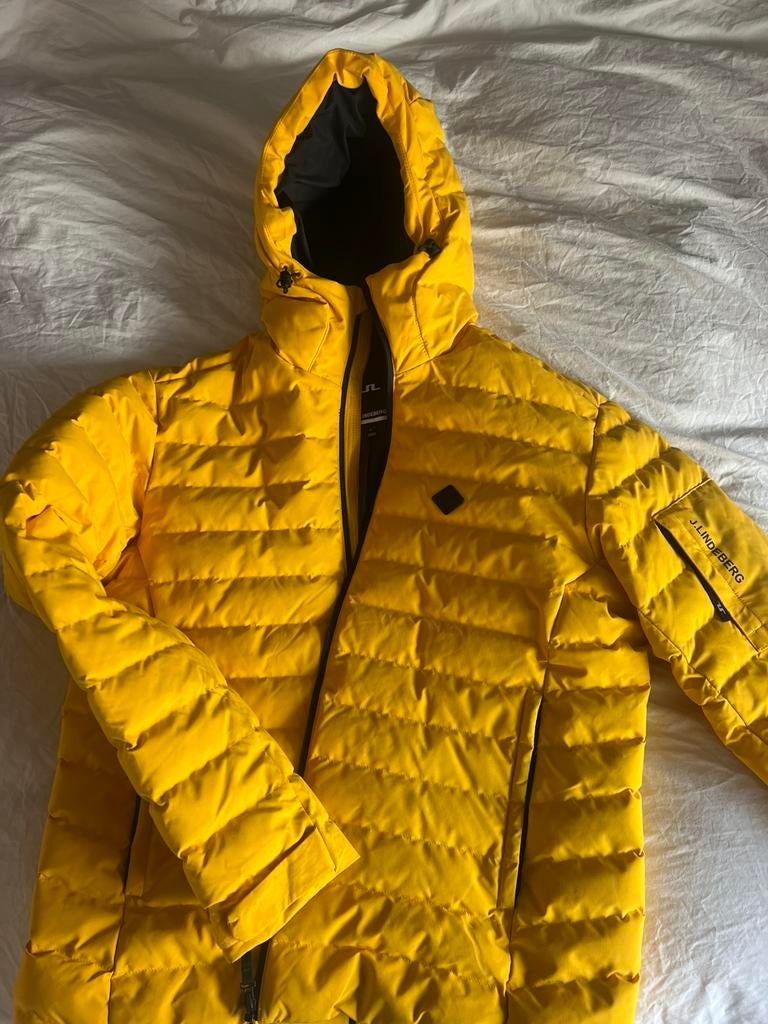 J.Lindeberg jas geel XL, Ophalen of Verzenden, Zo goed als nieuw