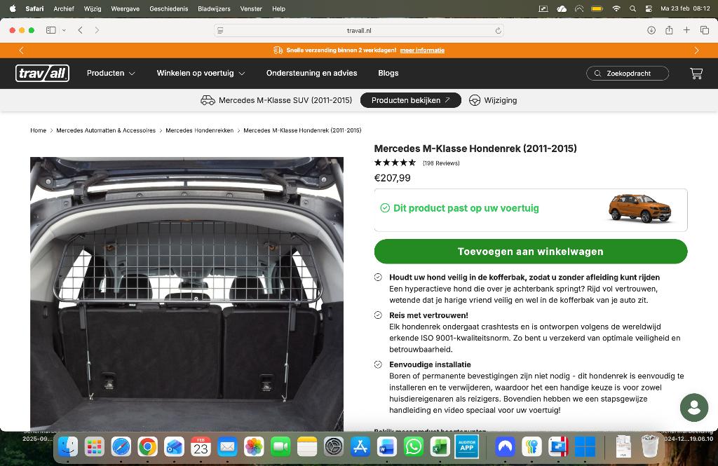 Bagagerek W 166 / M-Klasse, Auto-onderdelen, Interieur en Bekleding, Ophalen, Gebruikt, Mercedes-Benz