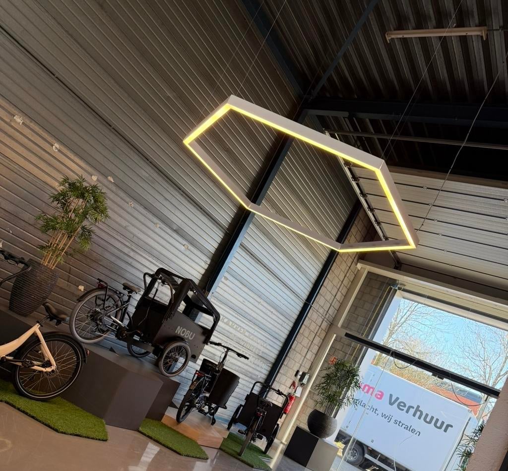 6-kantige design led dimbare verlichting (5 st beschikbaar), Ophalen, Metaal