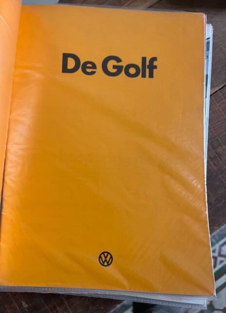 VW Volkswagen GOLF  1 Brochure 70s, Boeken, Ophalen of Verzenden, Zo goed als nieuw, Volkswagen