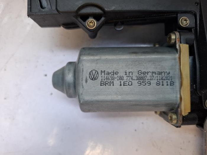 Ruitmechaniek 2Deurs links-achter van een Volkswagen Golf, Auto-onderdelen, Ruiten en Toebehoren, Gebruikt, -, -, -