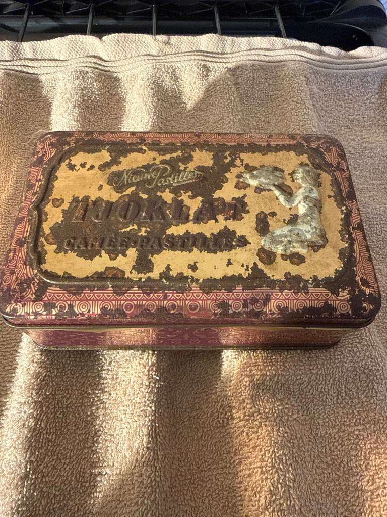 Vintage Tjoklat Camée-Pastilles Blik, Antiek en Kunst, Ophalen of Verzenden