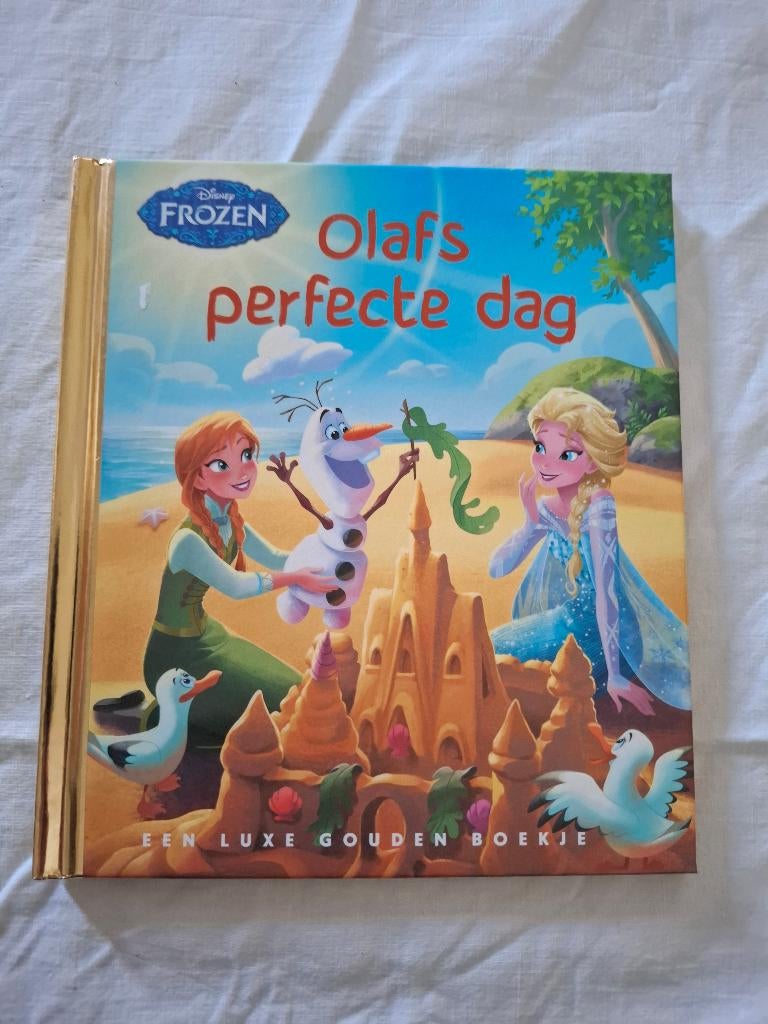 Luxe gouden boekje Frozen (Disney) Olafs perfecte dag nieuw, Verzamelen, Disney, Ophalen, Overige figuren, Nieuw, Overige typen