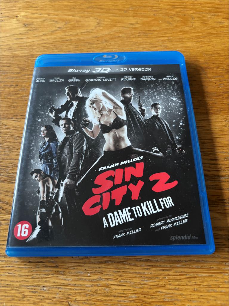 Blu-ray Sin City 2 - 3D en 2D Versie - NL-Uitgave, Ophalen of Verzenden, Gebruikt, Thrillers en Misdaad