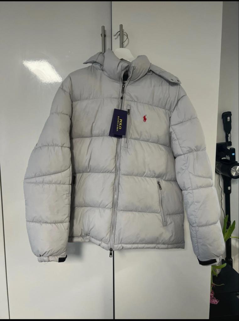 Ralph Lauren Puffer Jacket Lichtgrijs XL Nieuw, Ophalen of Verzenden, Nieuw, Maat 56/58 (XL), Grijs