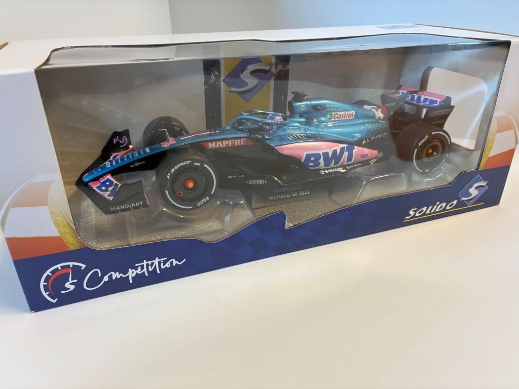 39369: Alpine A522 - Fernando Alonso - Monaco GP 2022 1:18, Solido, Auto, Solido, Nieuw