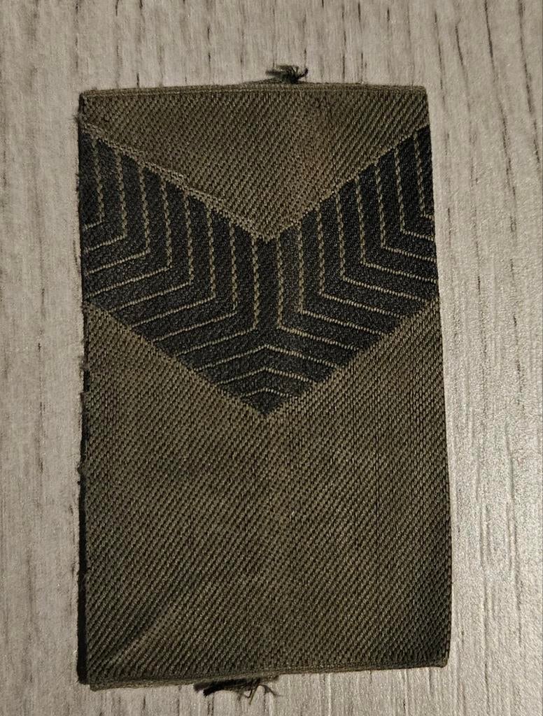 KL Rang gevechtstenue Zwart/groen, Verzenden, Landmacht, Nederland, Embleem of Badge