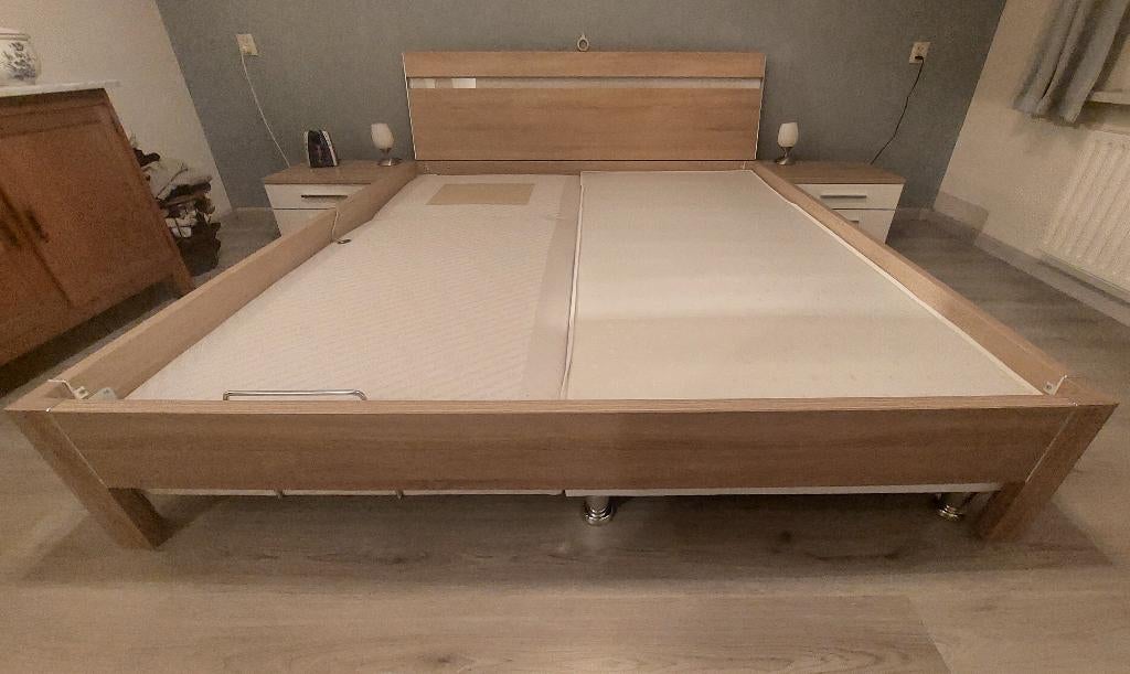 slaapkamer ombouw met 2 losse nachtkastjes voor boxspring, Ophalen, Minder dan 55 cm, Hout, 65 cm of meer