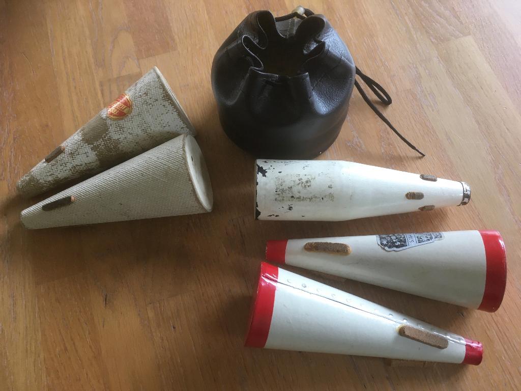 trompet dempers vintage, Ophalen of Verzenden, Gebruikt, Trompet