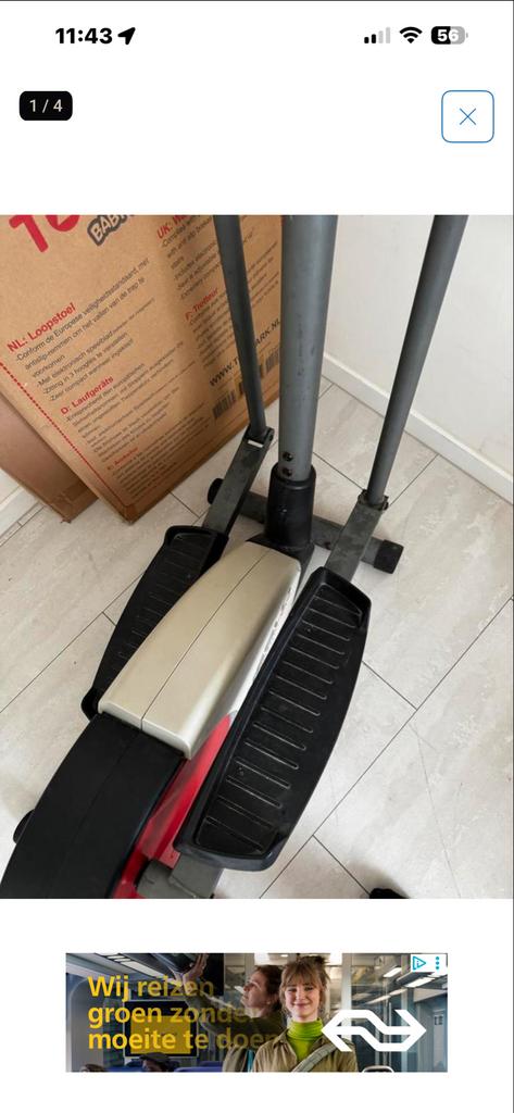 Crosstrainer - Fitness Machine, Gebruikt, Ophalen of Verzenden, Crosstrainer, Metaal