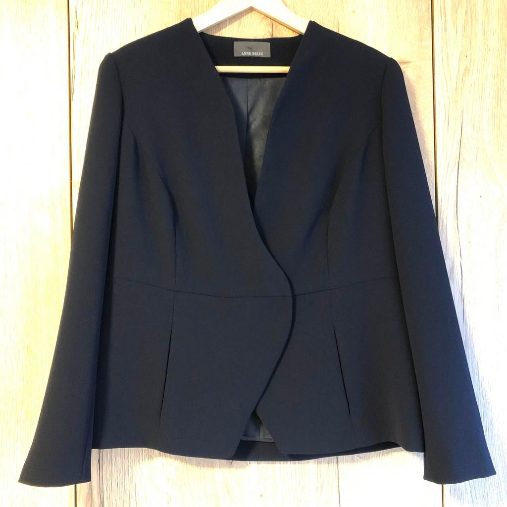 Anne Belin Donkerblauw Jasje Maat 46 - Nieuwstaat, Kleding | Dames, Blauw, Maat 46/48 (XL) of groter, Nieuw, Ophalen of Verzenden