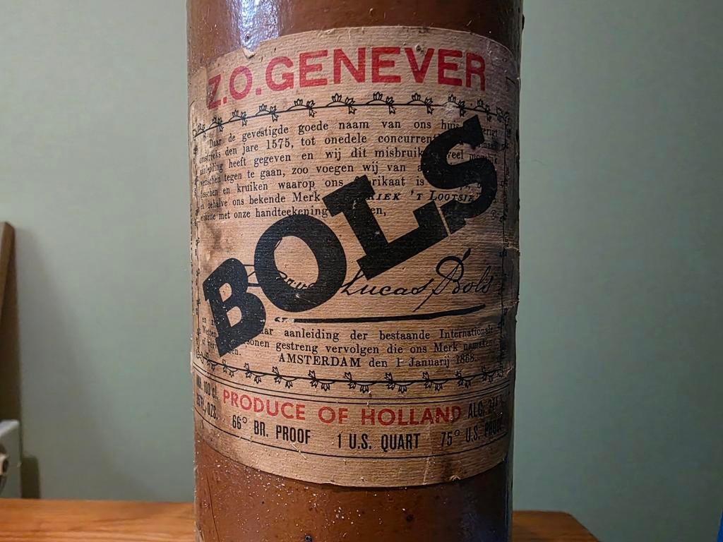 Authentieke zeer oude Bols Genever kruik – Erven Lucas Bols, Antiek en Kunst, Antiek | Keramiek en Aardewerk, Ophalen of Verzenden