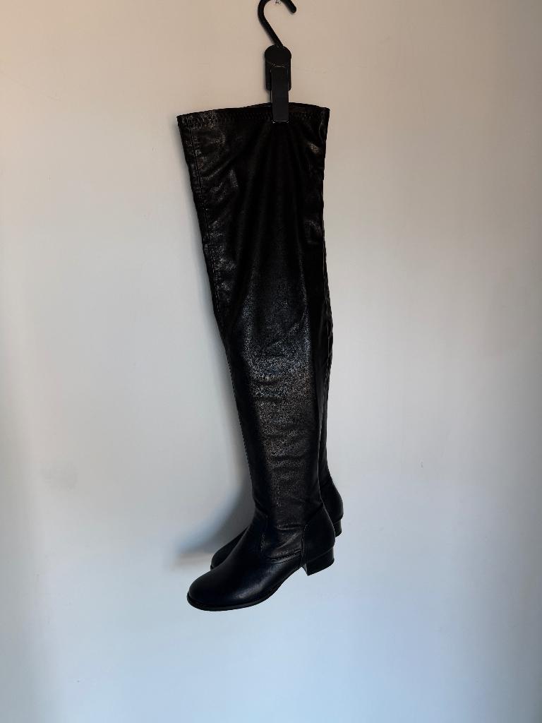 Overknee laarzen, zwart, 42, Kleding | Dames, Schoenen, Hoge laarzen, Verzenden, Zwart, Onbekend