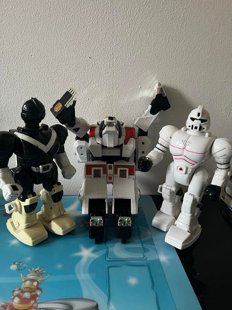 90’s vintage robots o.a Bandai Mighty Morphin Power Rangers, Ophalen of Verzenden, Gebruikt