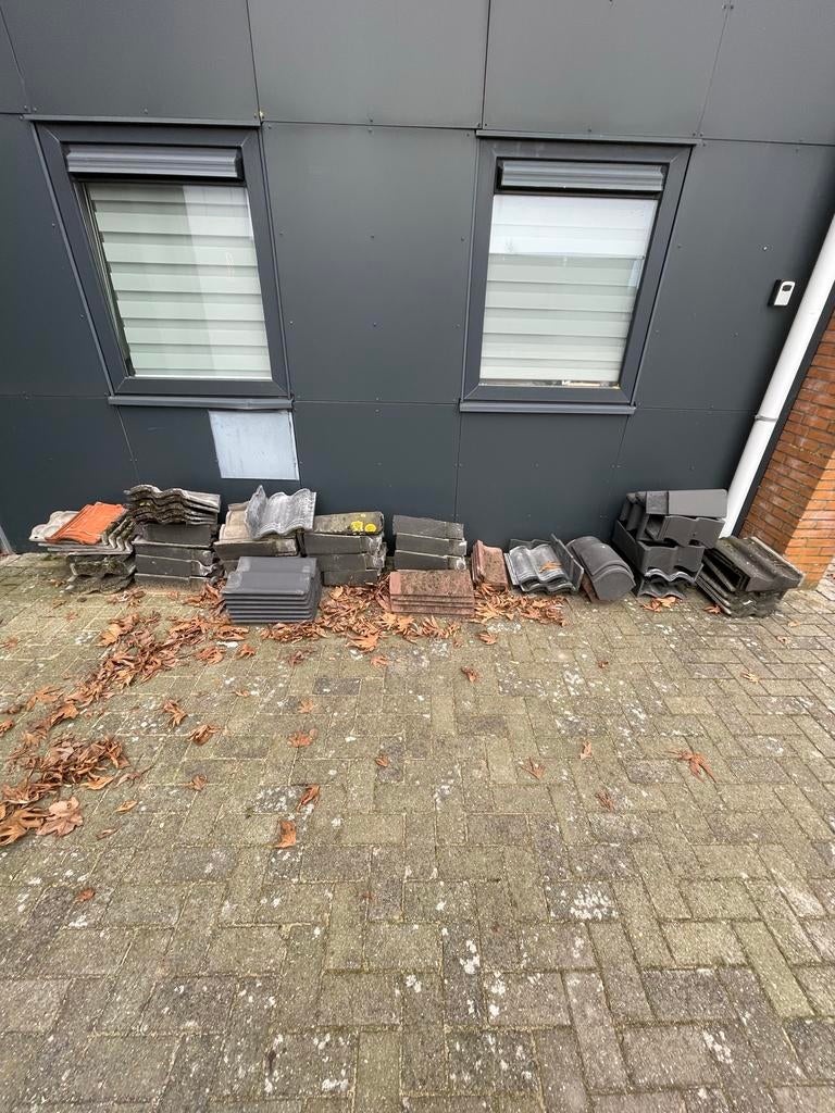 Sneldek dakpannen, gevelpannen en nokpannen, chaperonpannen, Doe-het-zelf en Verbouw, Dakpannen en Dakbedekking, Ophalen, Gebruikt