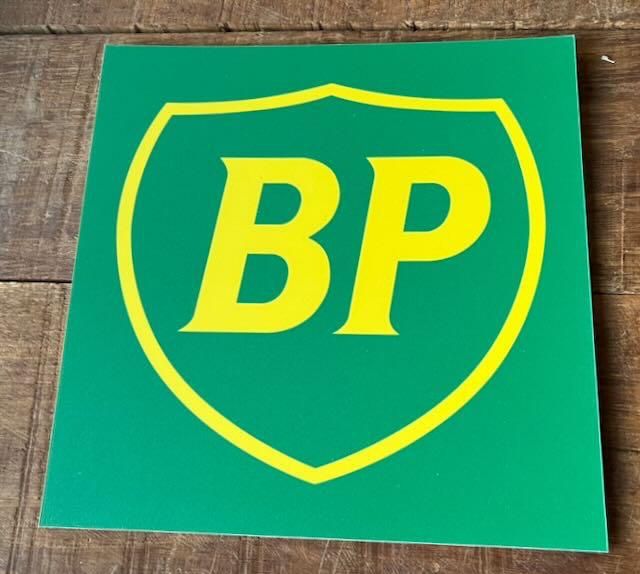 BP reclamebordje, Ophalen of Verzenden, Zo goed als nieuw, Auto's
