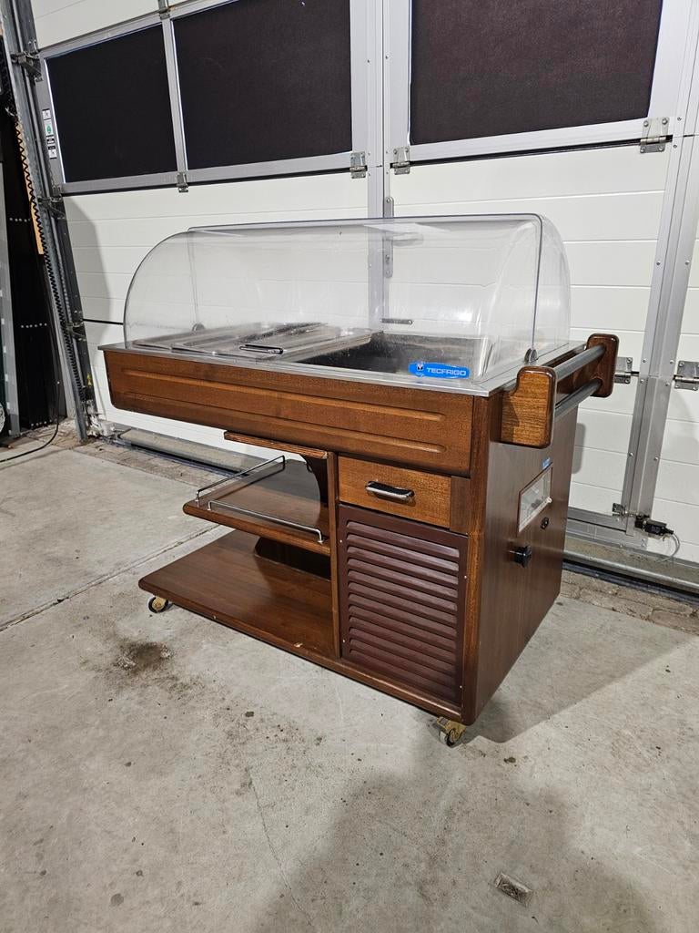 Tecfrigo Carellino 3 Buffetwagen - Saladiere - Koelvitrine, Zonder vriesvak, Ophalen of Verzenden, Minder dan 75 liter, Nvt