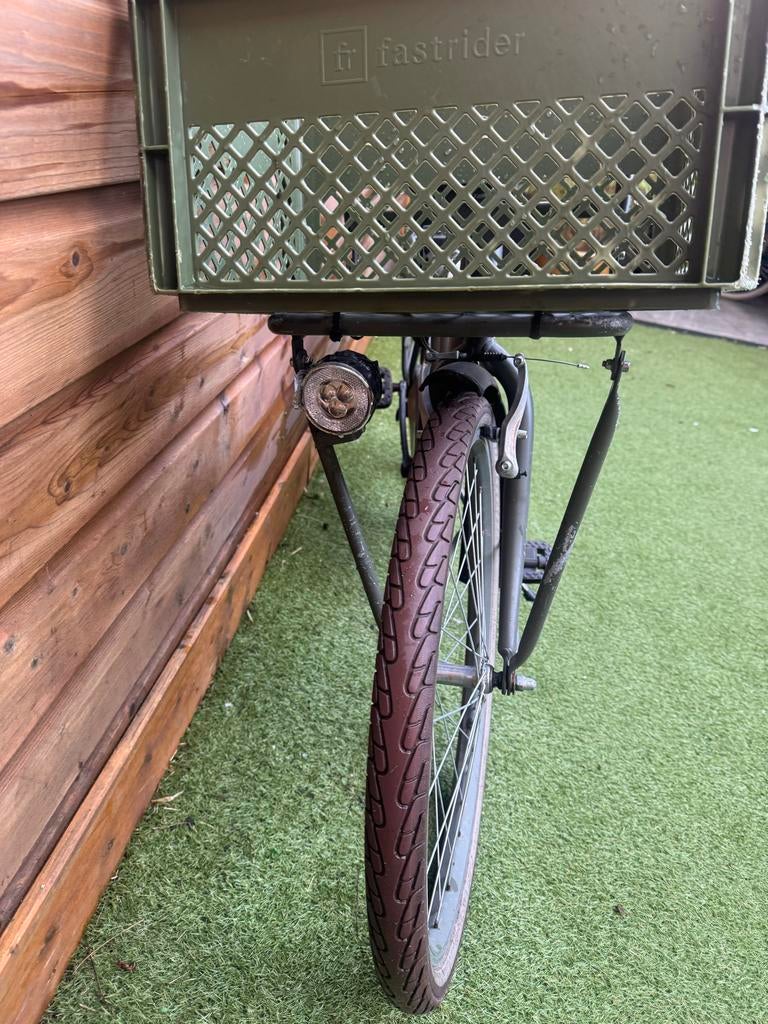 Groene Nogan meisjesfiets met mandje - Gebruikt, Ophalen of Verzenden, Gebruikt, Handrem