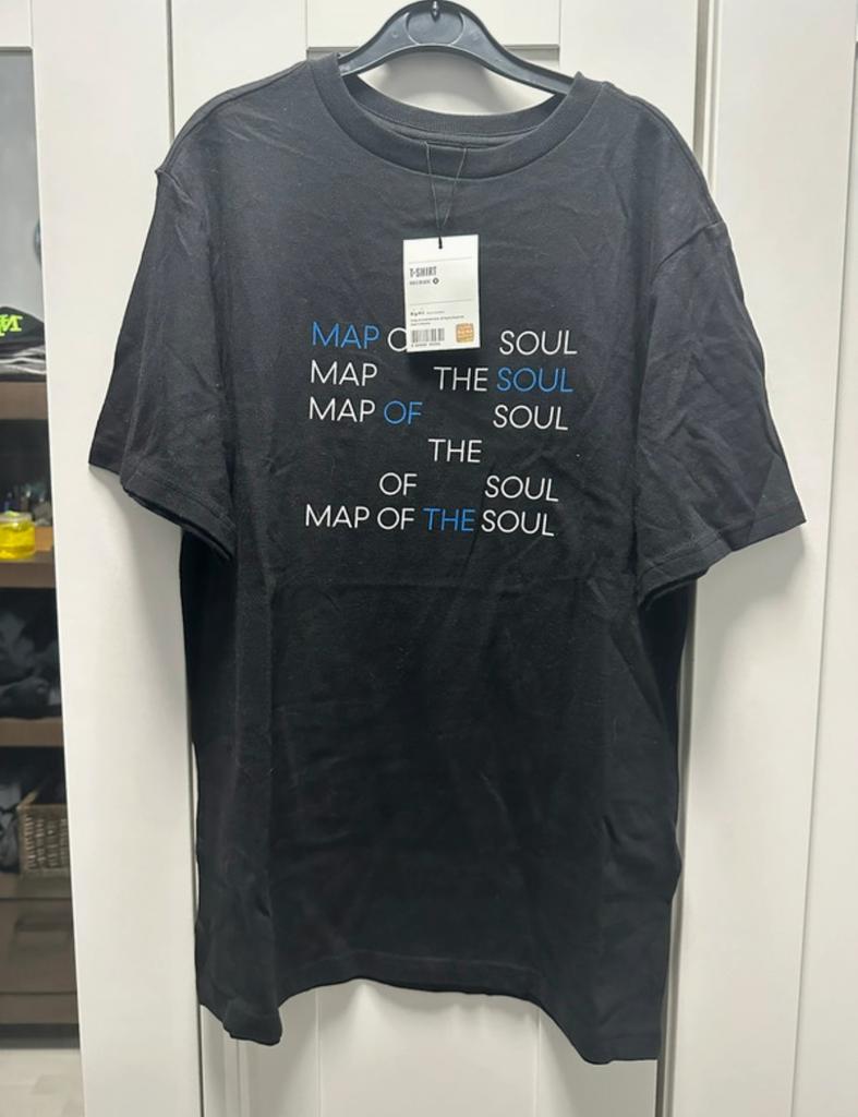Kpop BTS Map of the Soul 7 Merch T-shirt, Maat 38/40 (M), Zwart, Ophalen of Verzenden, Zo goed als nieuw