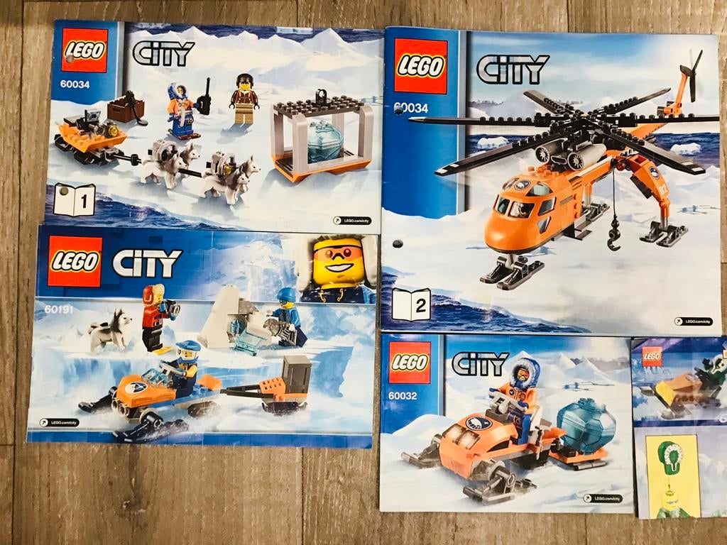 LEGO city arctic, 4 sets, ZGAN. Ook los aangeboden, Ophalen of Verzenden, Zo goed als nieuw, Complete set, Lego