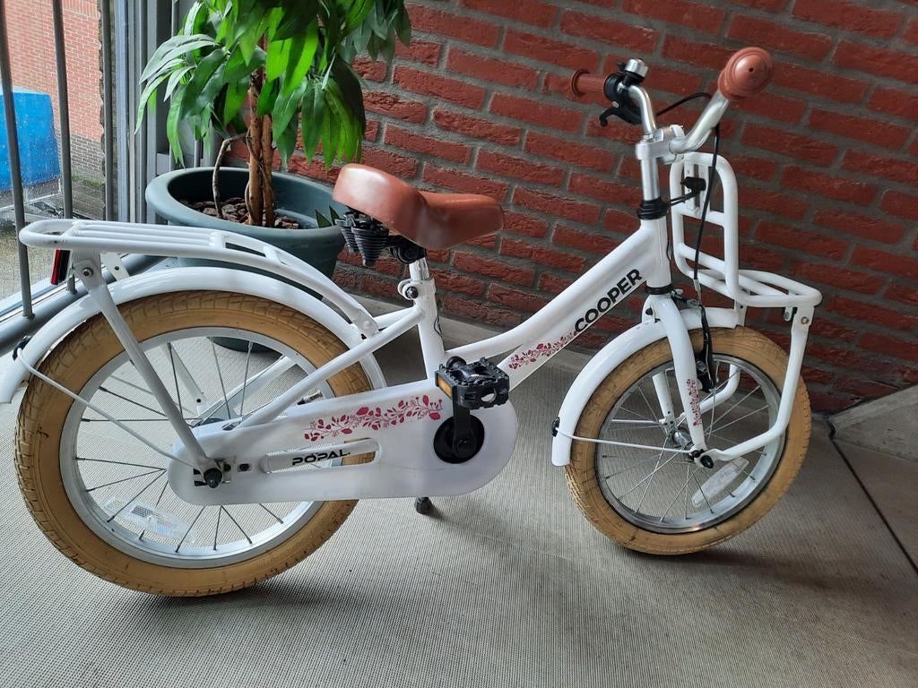 Meisjesfiets Popal Cooper 14 inch - wit - nieuw!, Ophalen, Zo goed als nieuw, 14 inch of minder, Popal