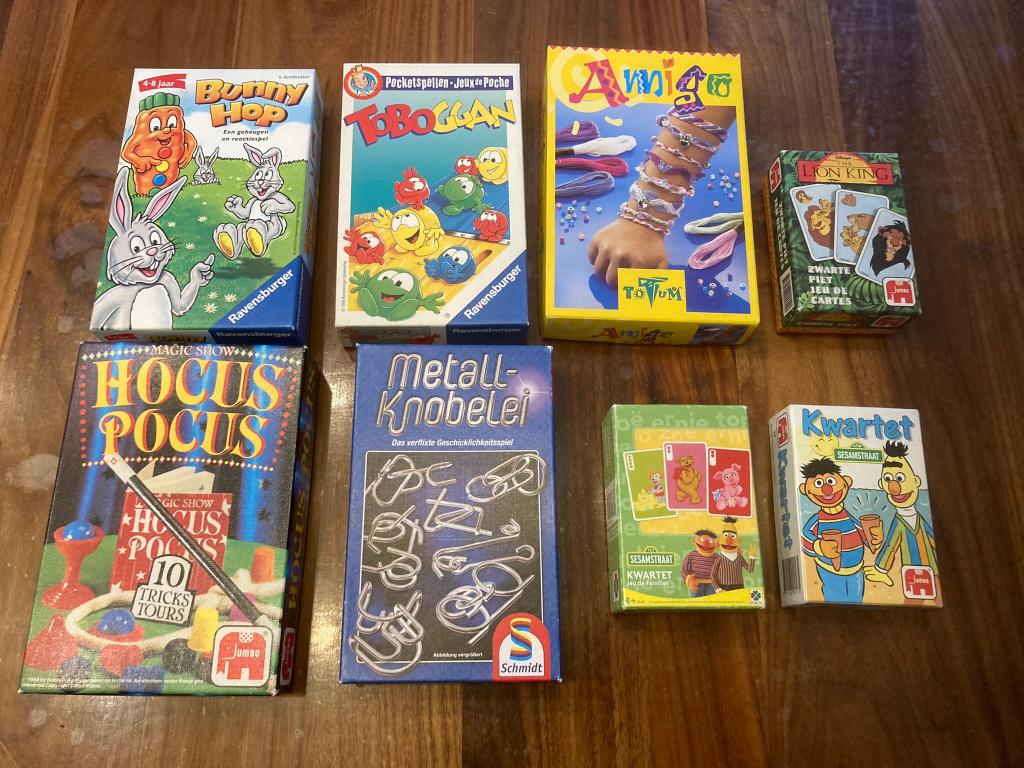 Ravensburger schmidt jumbo selecta 8 delige spellen set!, Een of twee spelers, Ophalen of Verzenden, Zo goed als nieuw, Ravensburger