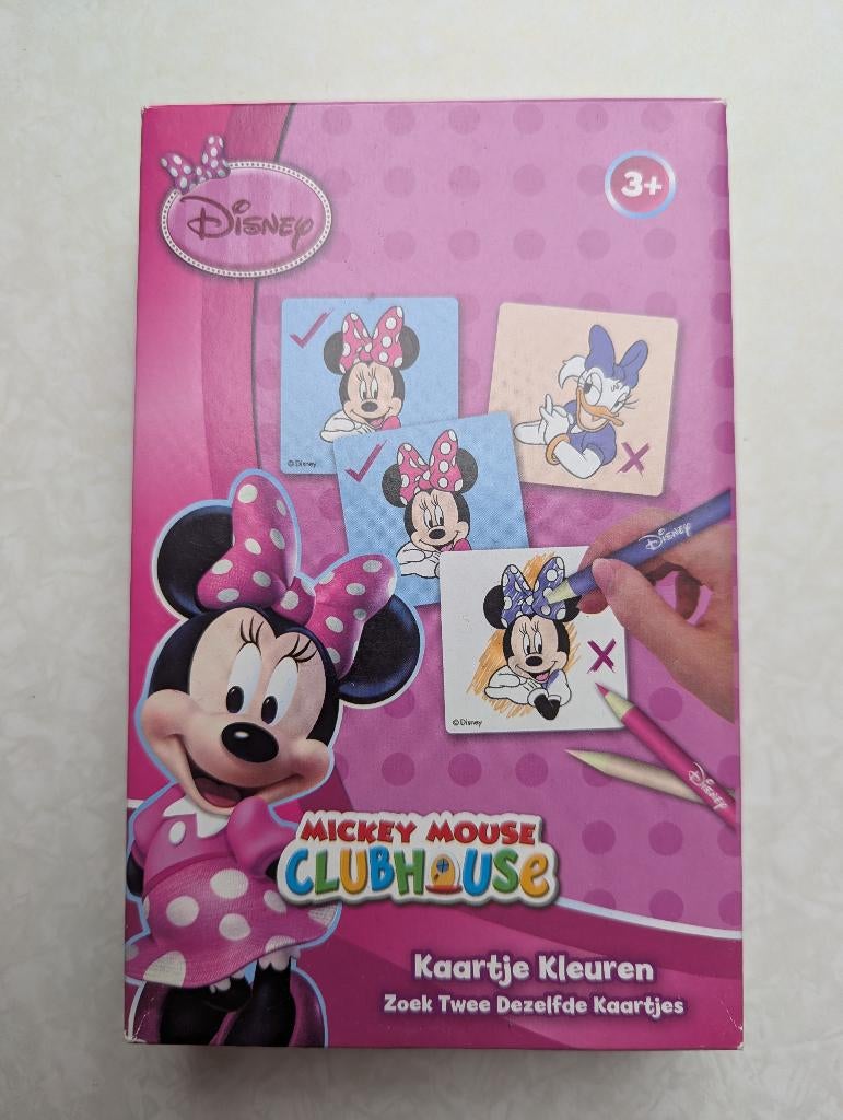Minnie Mouse memory - zelf inkleuren *NIEUW*, Een of twee spelers, Ophalen of Verzenden, Nieuw