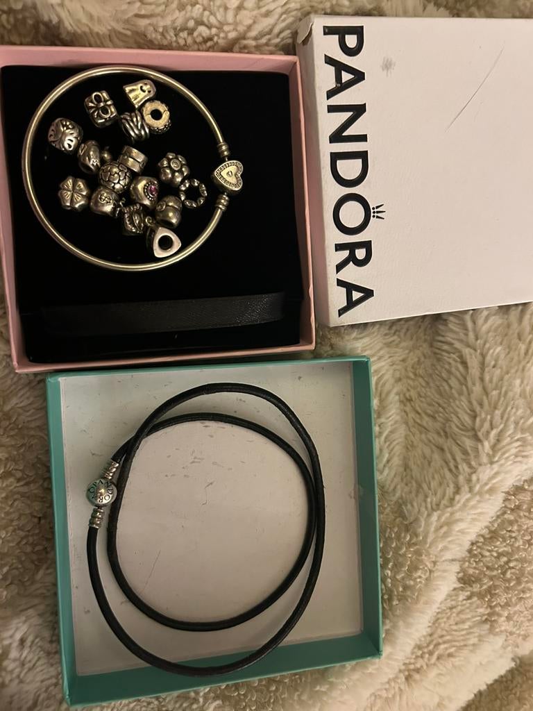 Pandora armbanden en bedels set, Ophalen of Verzenden, Zo goed als nieuw, Zilver