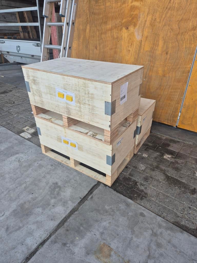 Houten Kist / Plantenbak - 90x52x35 cm, Tuin en Terras, Bloembakken en Plantenbakken, Ophalen, Gebruikt, Balkon, 60 tot 100 cm