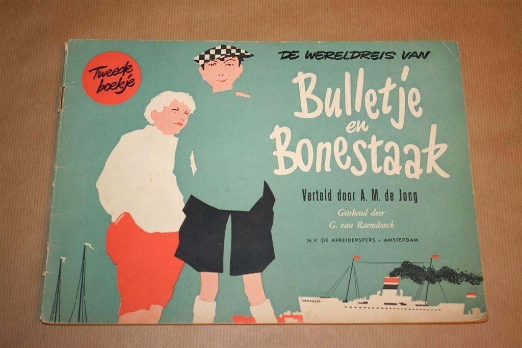 De wereldreis van Bulletje en Bonestaak 1., Eén stripboek, Ophalen of Verzenden, Gelezen