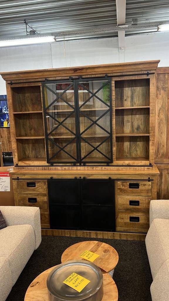 Buffetkast Industrieel massief Mango  200 x 220 cm NIEUW, Huis en Inrichting, Ophalen, 200 cm of meer, Nieuw, 200 cm of meer