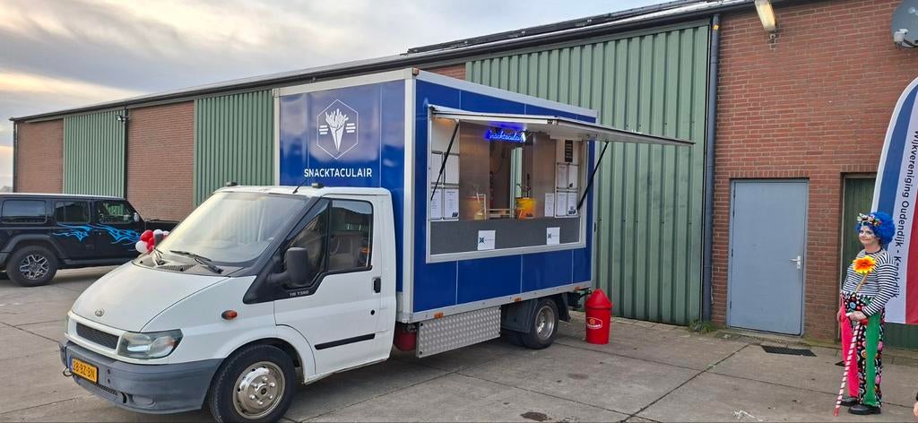 Frietwagen aan huis, onbeperkt snacken, Ophalen