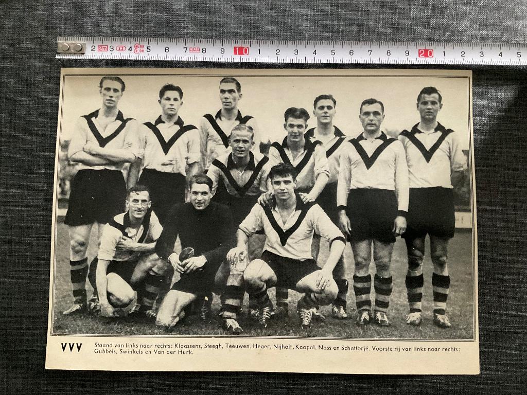 VVV Venlo 1955-1956 Thuisteneu, Verzamelen, Sportartikelen en Voetbal, Ophalen, Gebruikt, Overige binnenlandse clubs, Spelerskaart