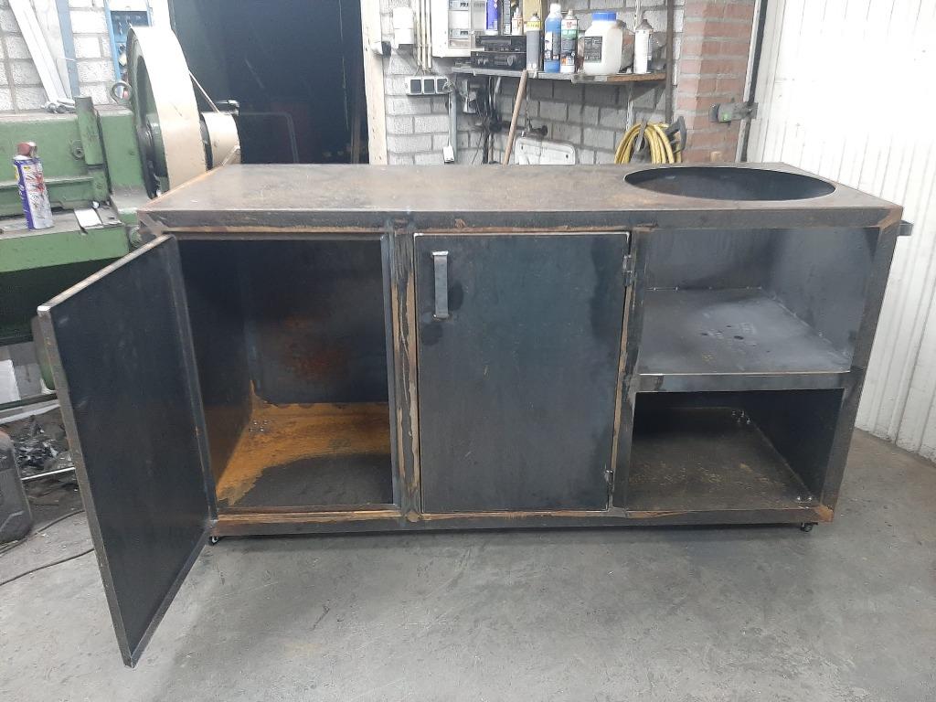 Cortenstalen buitenkeuken te koop!, Tuin en Terras, Ophalen of Verzenden, Nieuw, Gas, Vrijstaand