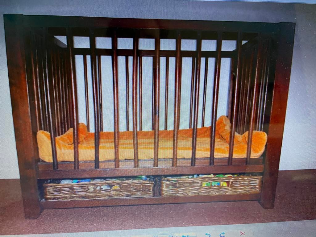 Bobita box - Teak- met manden, Kinderen en Baby's, Ophalen, Gebruikt, Overige typen