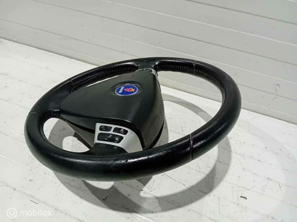 Lederen stuur Saab 9-3, Auto-onderdelen, Besturing, Ophalen of Verzenden, Gebruikt