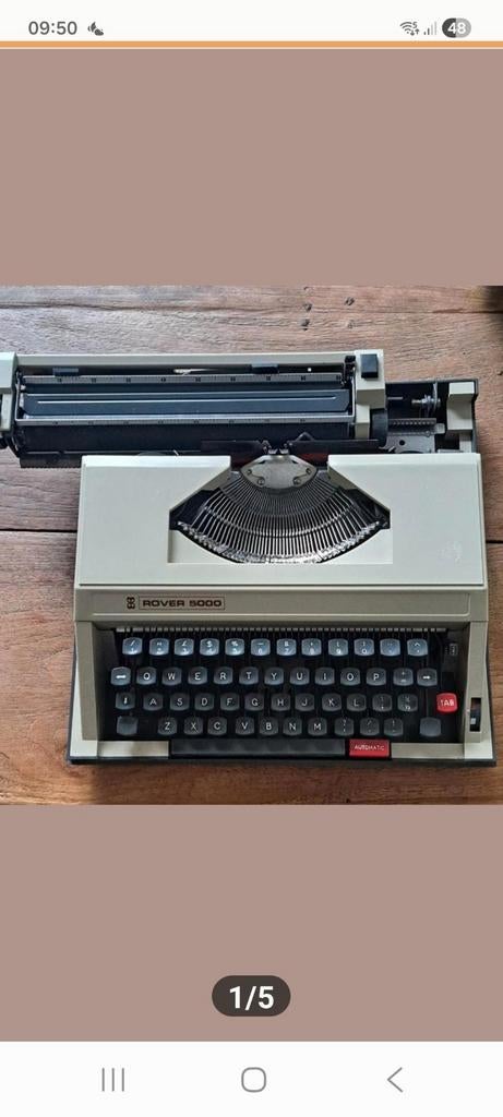 Typemachine rover 5000, Diversen, Typemachines, Ophalen of Verzenden, Gebruikt