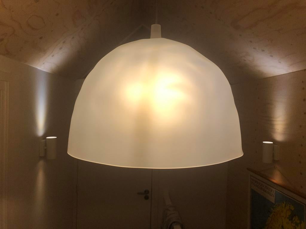 FOSCARINI BUMP HANGLAMP - TRANSPARANT - FROST, Kunststof, Nieuw, Ophalen of Verzenden, Modern