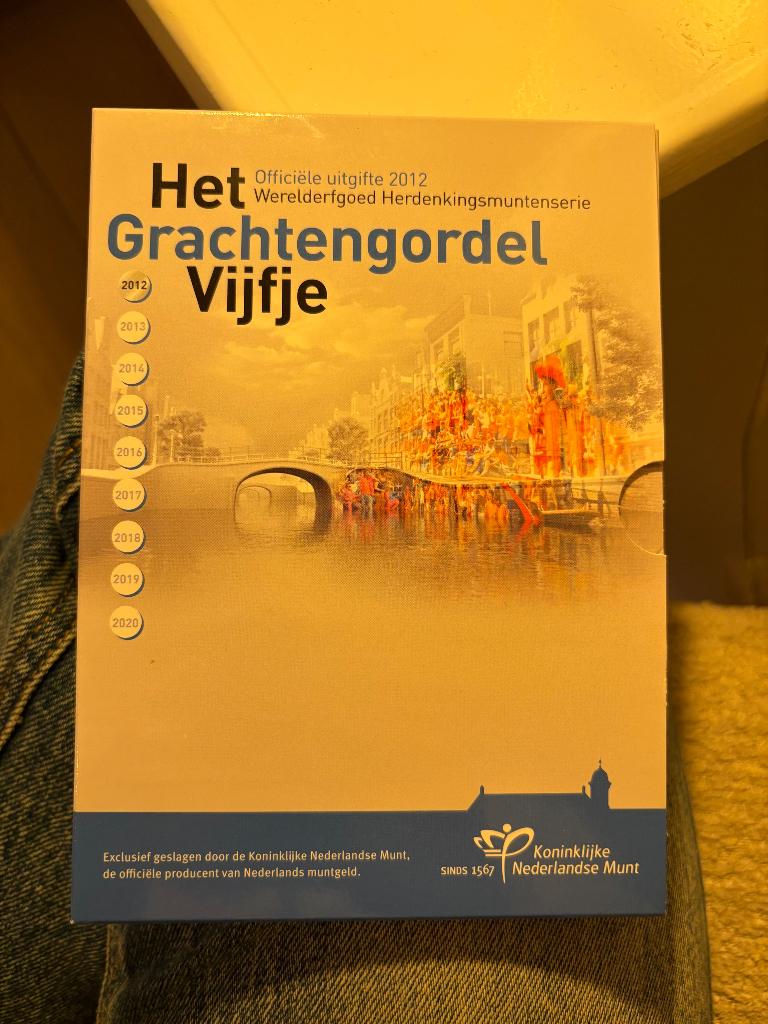 Het Grachtengordel Vijfje, Postzegels en Munten, Munten | Nederland, Koningin Beatrix, Zilver, Euro's, Ophalen of Verzenden