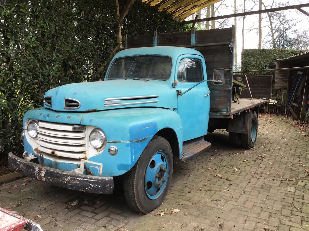 Ford f5, Auto's, Vrachtwagens, Blauw, Particulier, Te koop, Benzine