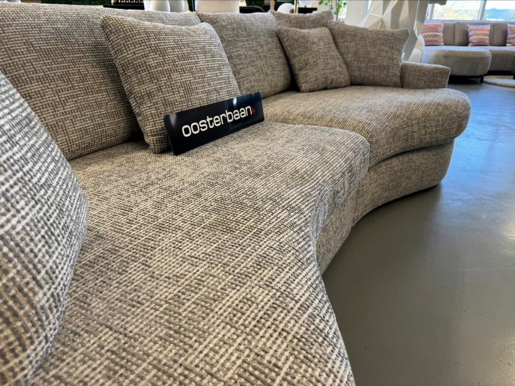 Luxe Velvet Teddy Loungebank Jacco 130x310x130cm NIEUW - NEW, Huis en Inrichting, Banken | Bankstellen, Info@oosterbaanwonen.nl