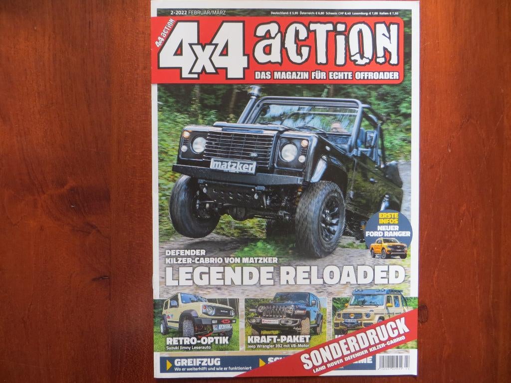 4x4 Action: Land Rover Defender Kilzer Cabrio (2022), Boeken, Ophalen of Verzenden, Nieuw, Overige merken