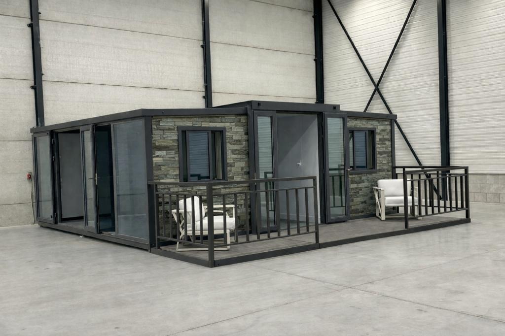Tiny House met Veranda, Containerwoning, Tijdelijk Wonen, Nieuw, Ophalen of Verzenden, 400 cm of meer, Metaal
