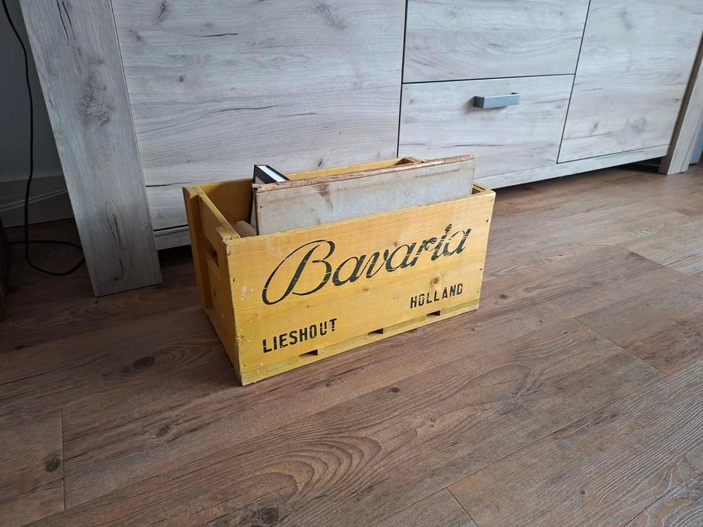 Houten bierkrat bavaria, Ophalen of Verzenden, Minder dan 50 cm, Minder dan 50 cm