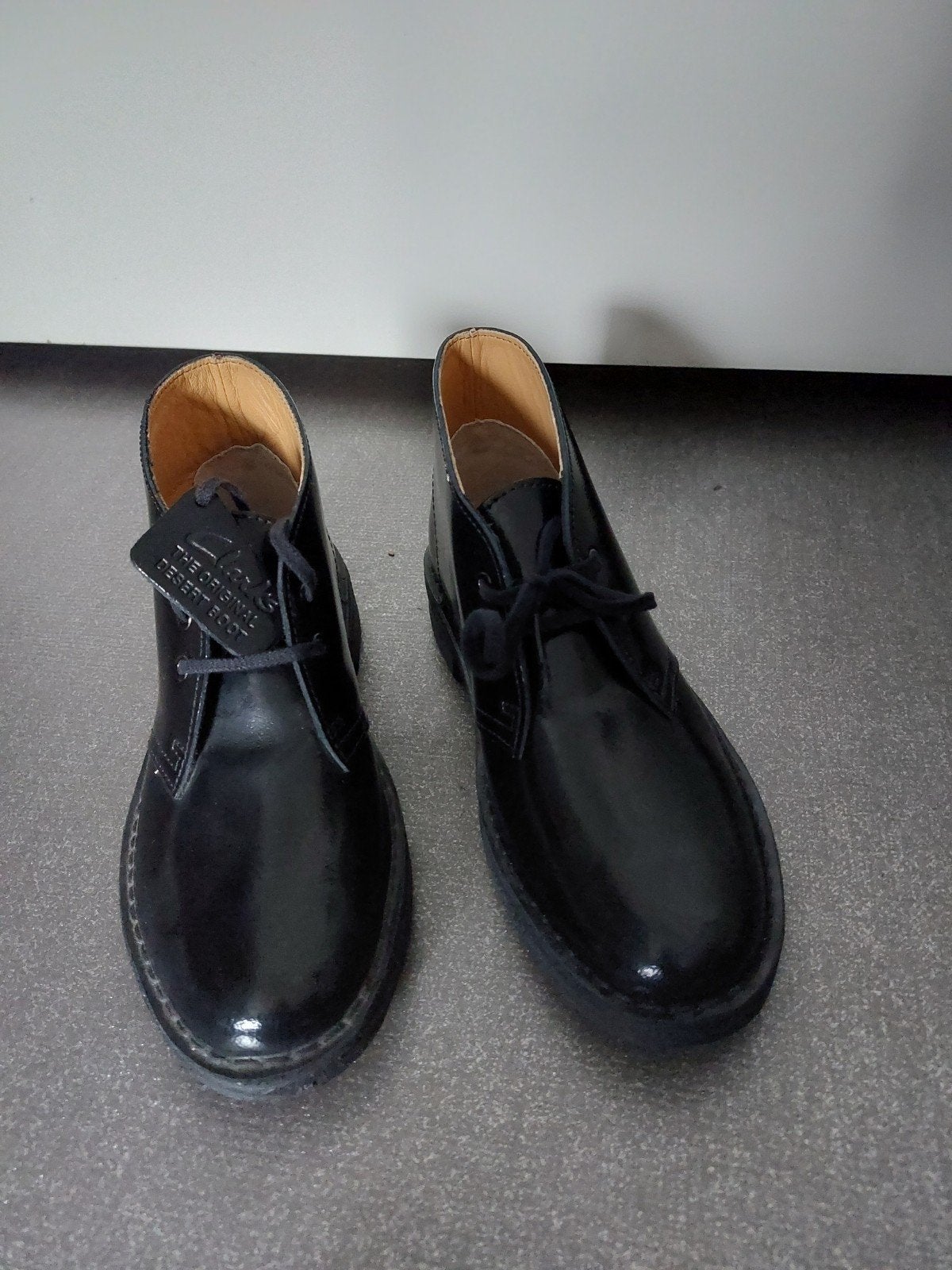 Clarks Desert Boot Zwart Lak leer - Maat 37, Zwart, Nieuw, Ophalen of Verzenden, Clarks