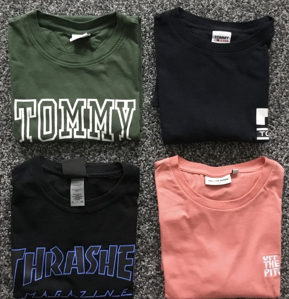 4  T-Shirts MT S, Overige kleuren, Ophalen of Verzenden, Zo goed als nieuw, Tommy Jeans