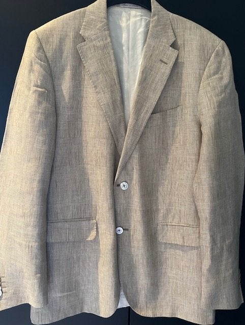 Beige colbert CC Collection Corneliani Made in Italy L, Maat 52/54 (L), CC Collection Corneliani, Verzenden, Beige