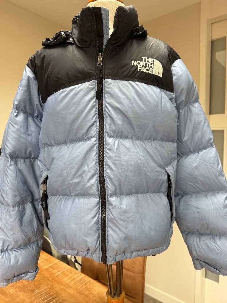 The North Face winterjas blauw / zwart zeer netjes maat S A, Meerkleurig, Ophalen of Verzenden, The North Face, Maat 36 (S)